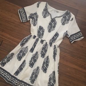 White and Blue Dress